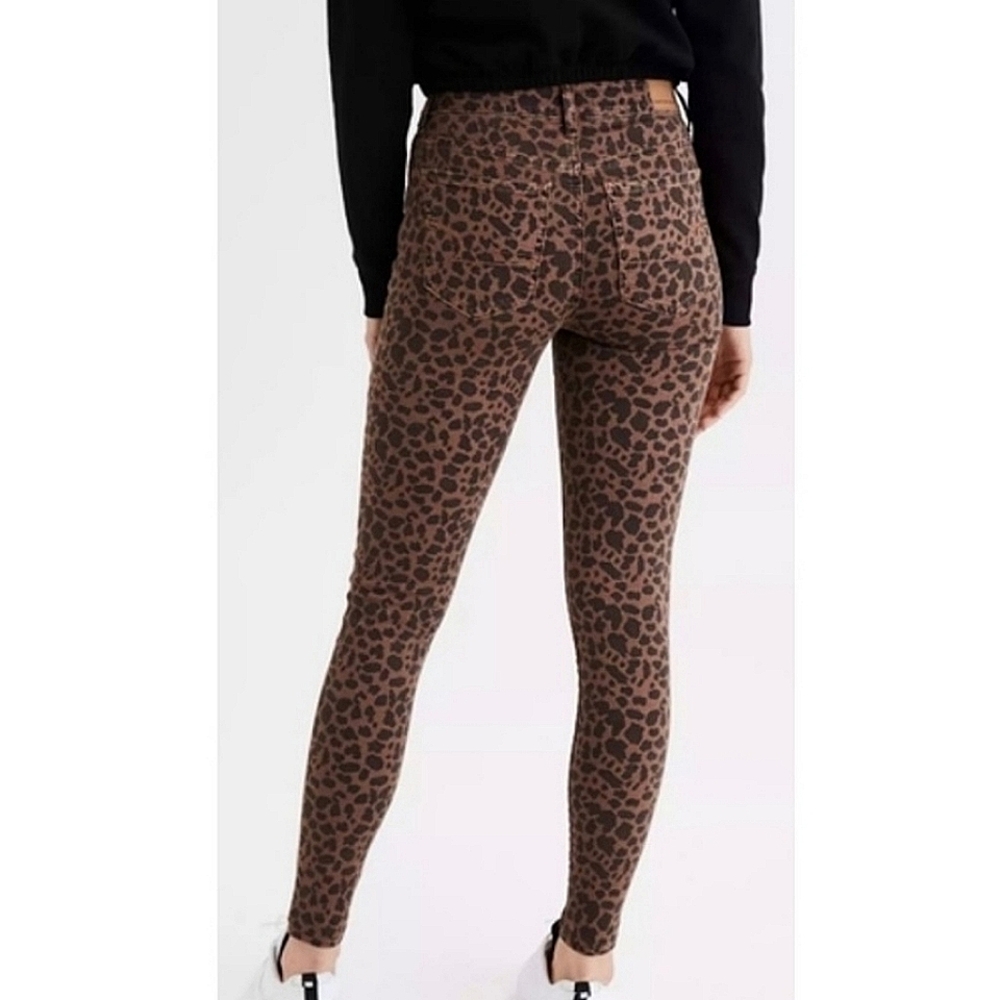 American Eagle super Hi-rise jegging Animal print size 24 plus